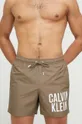 Calvin Klein szorty kąpielowe brązowy