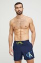 Plavkové šortky Calvin Klein KM0KM00800.PPYX námořnická modř SS23
