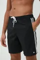 crna Kratke hlače za kupanje adidas Performance 3-Stripes CLX Muški