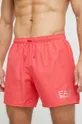 Купальні шорти EA7 Emporio Armani рожевий