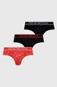 červená Slipy Emporio Armani Underwear 3-pak Pánsky