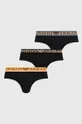 μαύρο Σλιπ Emporio Armani Underwear 3-pack Ανδρικά