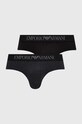 Emporio Armani Underwear slipy 2-pack wzorzyste czarny 111733.3R504
