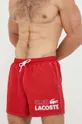 rdeča Kopalne kratke hlače Lacoste Moški