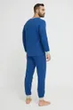 Βαμβακερές πιτζάμες United Colors of Benetton σκούρο μπλε