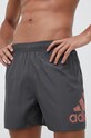 Plavkové šortky adidas Performance sivá HT2131