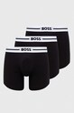 Μποξεράκια BOSS 3-pack εφαρμοστό σορτς μπόξερ μαύρο 50489608