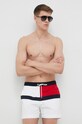 Plavkové šortky Tommy Hilfiger Planet friendly bílá UM0UM02744.PPYX