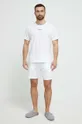 HUGO t-shirt piżamowy biały