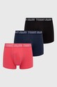 Μποξεράκια Tommy Jeans 3-pack εφαρμοστό σορτς μπόξερ πολύχρωμο UM0UM02850.PPYX