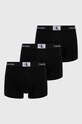 Boxerky Calvin Klein Underwear 3-pak pletenina čierna 000NB3528A.PPYX