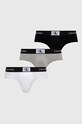 Calvin Klein Underwear slipy 3-pack dzianina szary 000NB3527A.PPYX