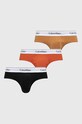 Slip gaćice Calvin Klein Underwear 3-pack pletivo narančasta 000NB2379A.PPYX