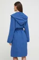Бавовняний халат United Colors of Benetton темно-синій