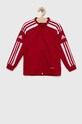 Детская кофта adidas Performance Sq21 Tr Jkt Y без капюшона красный GP6458