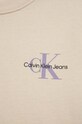 Chłopiec Calvin Klein Jeans bluza bawełniana dziecięca IU0IU00397.PPYX beżowy