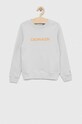 Calvin Klein Jeans bluza bawełniana dziecięca bawełna szary IU0IU00162.PPYX
