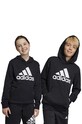 Detská mikina adidas U BL potlač čierna HR6380