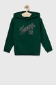Dětská mikina Tommy Hilfiger s kapucí zelená KB0KB07952.PPYX