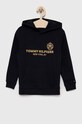 Tommy Hilfiger bluza dziecięca z kapturem granatowy KB0KB07954.PPYX