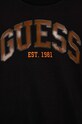 Guess bluza bawełniana dziecięca czarny L3RQ05.KA6R3.PPYX