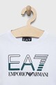 Хлопчик Дитяча бавовняна кофта EA7 Emporio Armani 3RBM64.BJ05Z білий