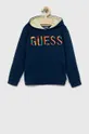 блакитний Дитяча бавовняна кофта Guess Для хлопчиків