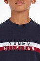 Дитячий бавовняний светр Tommy Hilfiger KB0KB08221.PPYX темно-синій
