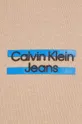 smeđa Dječja pamučna dukserica Calvin Klein Jeans