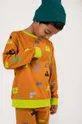Παιδική βαμβακερή μπλούζα Coccodrillo κίτρινο