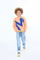 oranžna Otroški bombažen pulover Marc Jacobs Fantovski