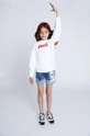 bianco Dkny felpa per bambini