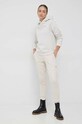 bombažen pulover Tommy Hilfiger WW0WW37181.PPYX bež SS23