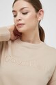 Pamučna dukserica Calvin Klein bež K20K205328.PPYX