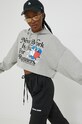 Tommy Jeans hanorac de bumbac gri DW0DW14872.PPYX