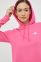 Бавовняна кофта adidas рожевий IC9911