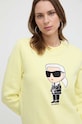 Karl Lagerfeld bluza 230W1800 żółty AA00