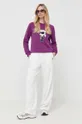 Pulover Karl Lagerfeld vijolična