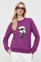 Mikina Karl Lagerfeld fialová 230W1800