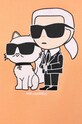 Karl Lagerfeld bluza 230W1803 pomarańczowy