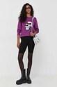 Karl Lagerfeld bluza 230W1803 fioletowy AA00