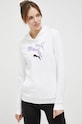 Tepláková mikina Puma 673680 bílá SS23