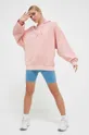 Bombažen pulover Reebok Classic roza