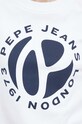 Pepe Jeans pamut melegítőfelső Wyllile PL581314.800 fehér