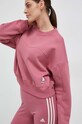 Mikina adidas bez kapucne ružová HZ4377