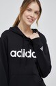 Хлопковая кофта adidas чёрный IC4426