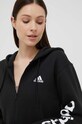 Бавовняна кофта adidas чорний IC6863