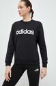Памучен суичър adidas IC6878 черен SS24