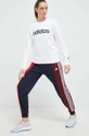 adidas bluza bawełniana biały