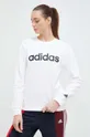 λευκό Βαμβακερή μπλούζα adidas 0